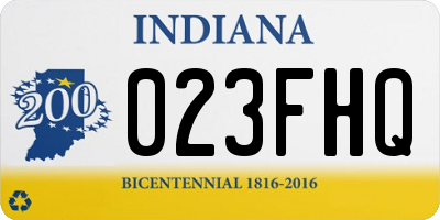 IN license plate 023FHQ
