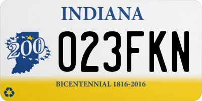IN license plate 023FKN