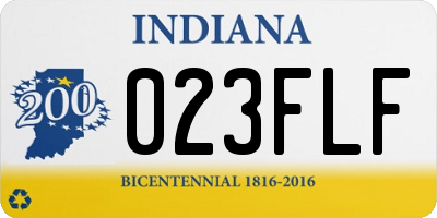 IN license plate 023FLF