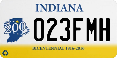 IN license plate 023FMH