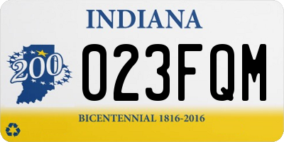 IN license plate 023FQM