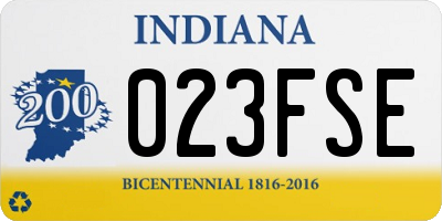 IN license plate 023FSE