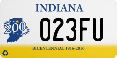 IN license plate 023FU