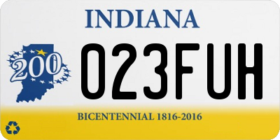 IN license plate 023FUH