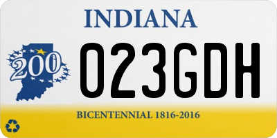 IN license plate 023GDH