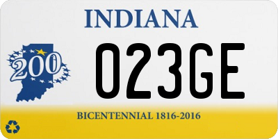 IN license plate 023GE