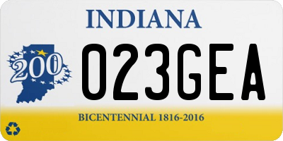 IN license plate 023GEA