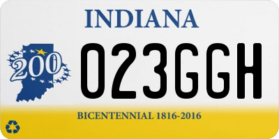 IN license plate 023GGH