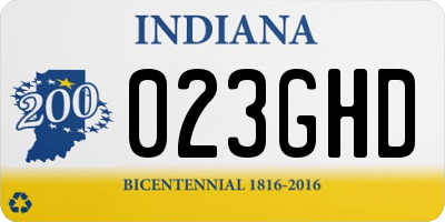 IN license plate 023GHD
