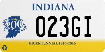 IN license plate 023GI