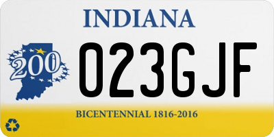 IN license plate 023GJF