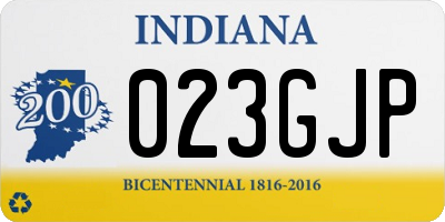 IN license plate 023GJP