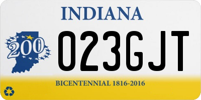 IN license plate 023GJT