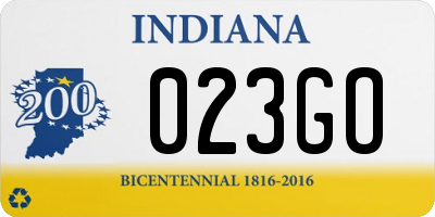 IN license plate 023GO