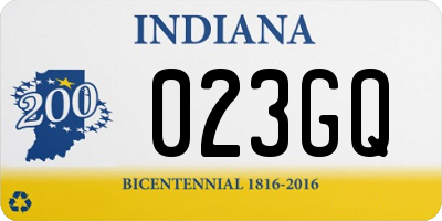 IN license plate 023GQ