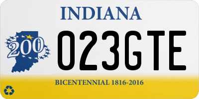 IN license plate 023GTE
