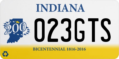IN license plate 023GTS