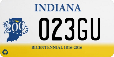 IN license plate 023GU