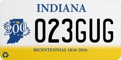 IN license plate 023GUG