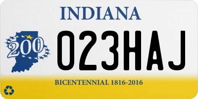 IN license plate 023HAJ