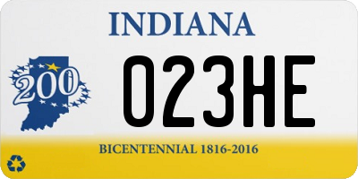 IN license plate 023HE