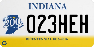 IN license plate 023HEH