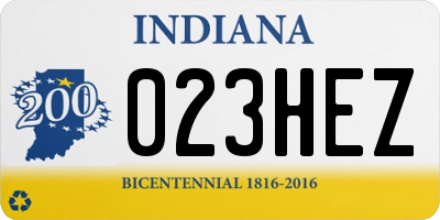 IN license plate 023HEZ