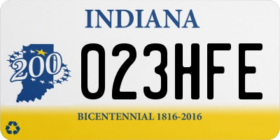 IN license plate 023HFE