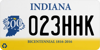 IN license plate 023HHK