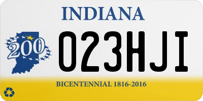 IN license plate 023HJI