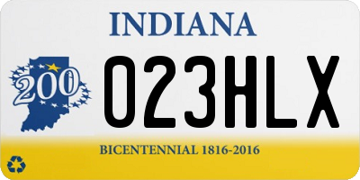 IN license plate 023HLX