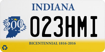 IN license plate 023HMI