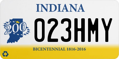 IN license plate 023HMY