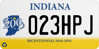 IN license plate 023HPJ