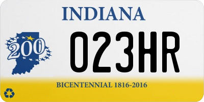 IN license plate 023HR