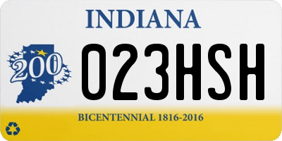 IN license plate 023HSH