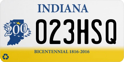IN license plate 023HSQ