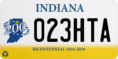 IN license plate 023HTA