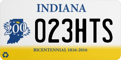 IN license plate 023HTS