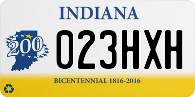 IN license plate 023HXH