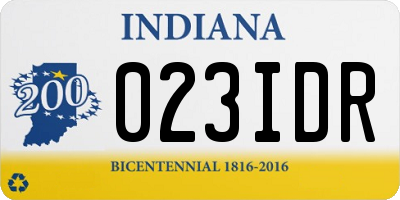 IN license plate 023IDR