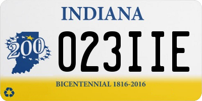 IN license plate 023IIE