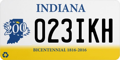 IN license plate 023IKH