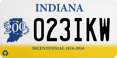 IN license plate 023IKW