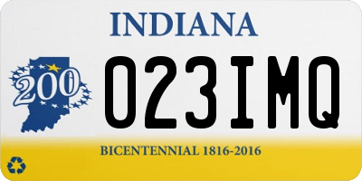 IN license plate 023IMQ