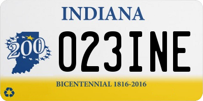 IN license plate 023INE