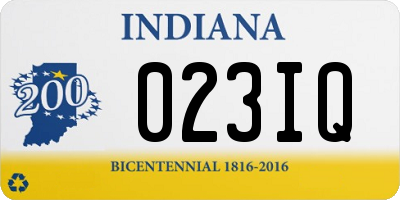 IN license plate 023IQ