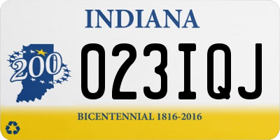 IN license plate 023IQJ
