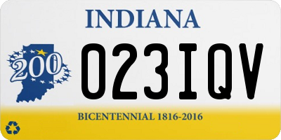 IN license plate 023IQV