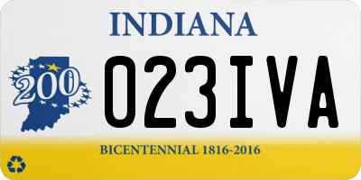 IN license plate 023IVA